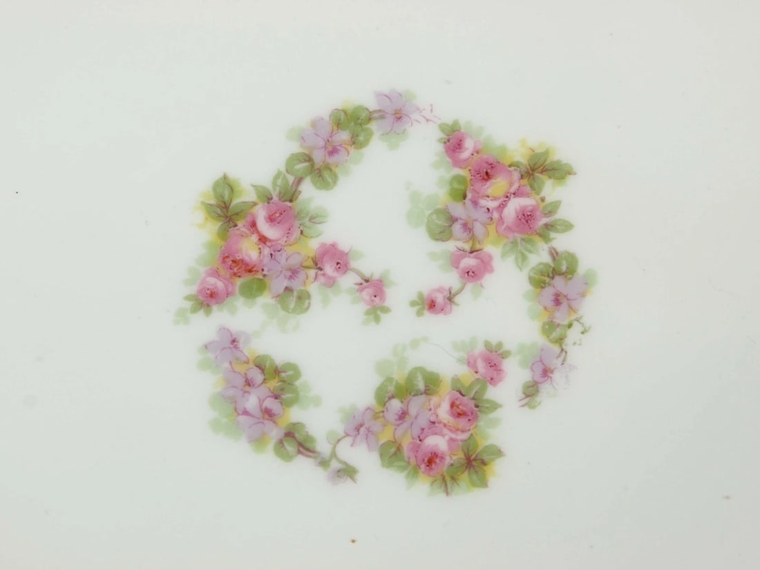 Limoges France BRIDAL WREATH Rose Bawo Dotter Elite Oval Serving Platter - 3