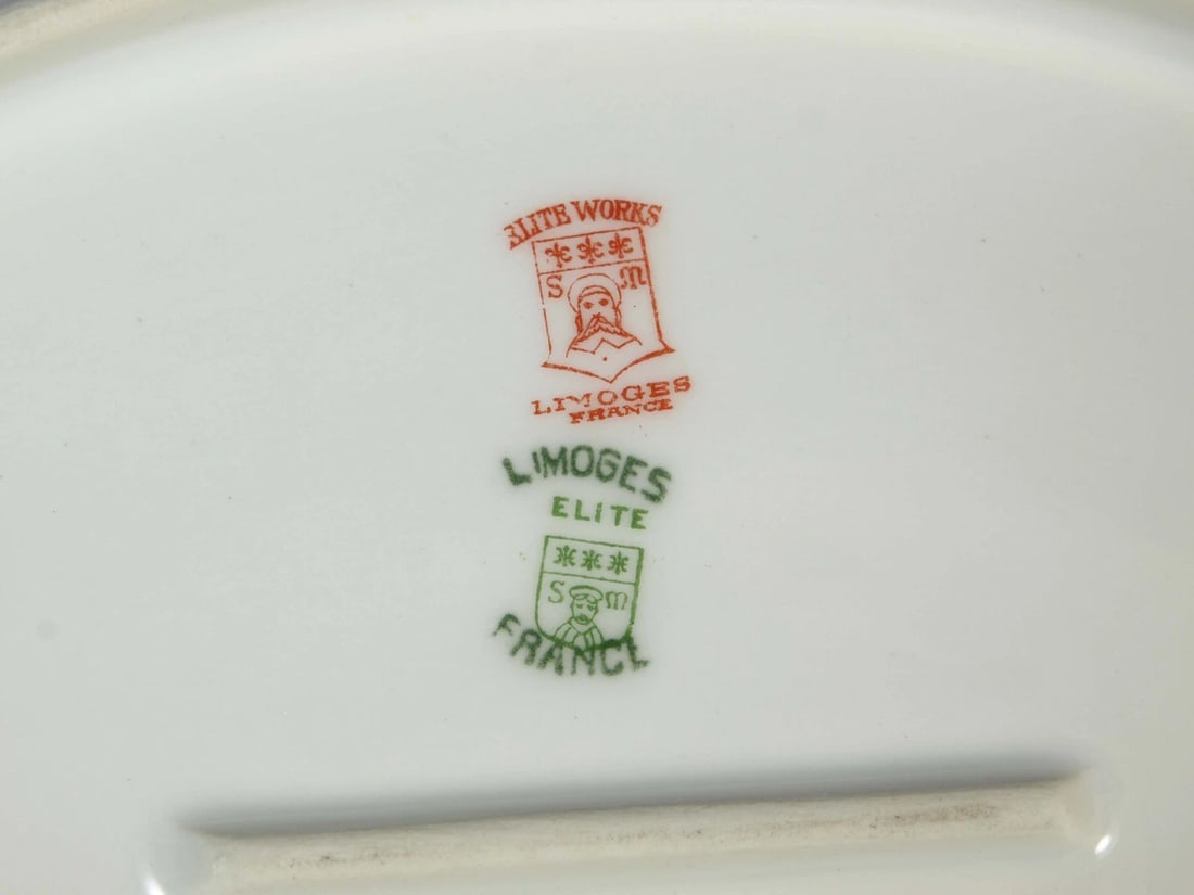 Limoges France BRIDAL WREATH Rose Bawo Dotter Elite Oval Serving Platter - 5