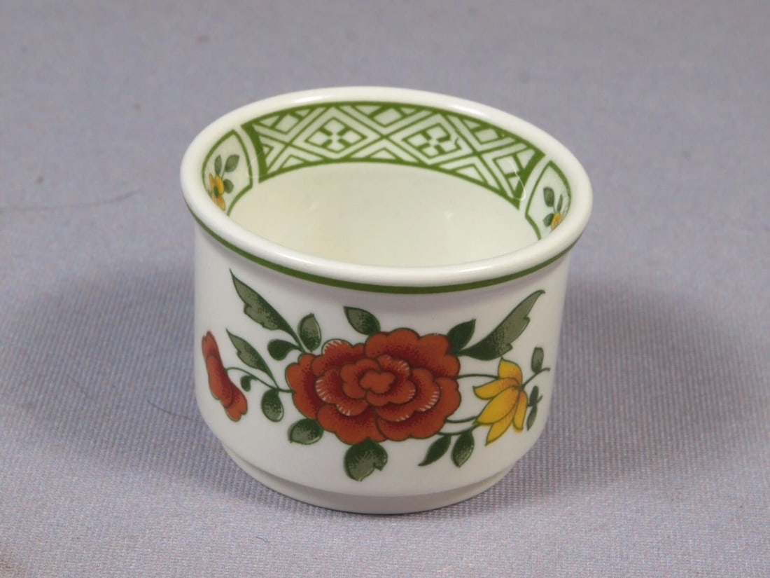 Villeroy & Boch Summer Day 2 TWO Egg Cup Holder set DISH Germany Vintage - 2