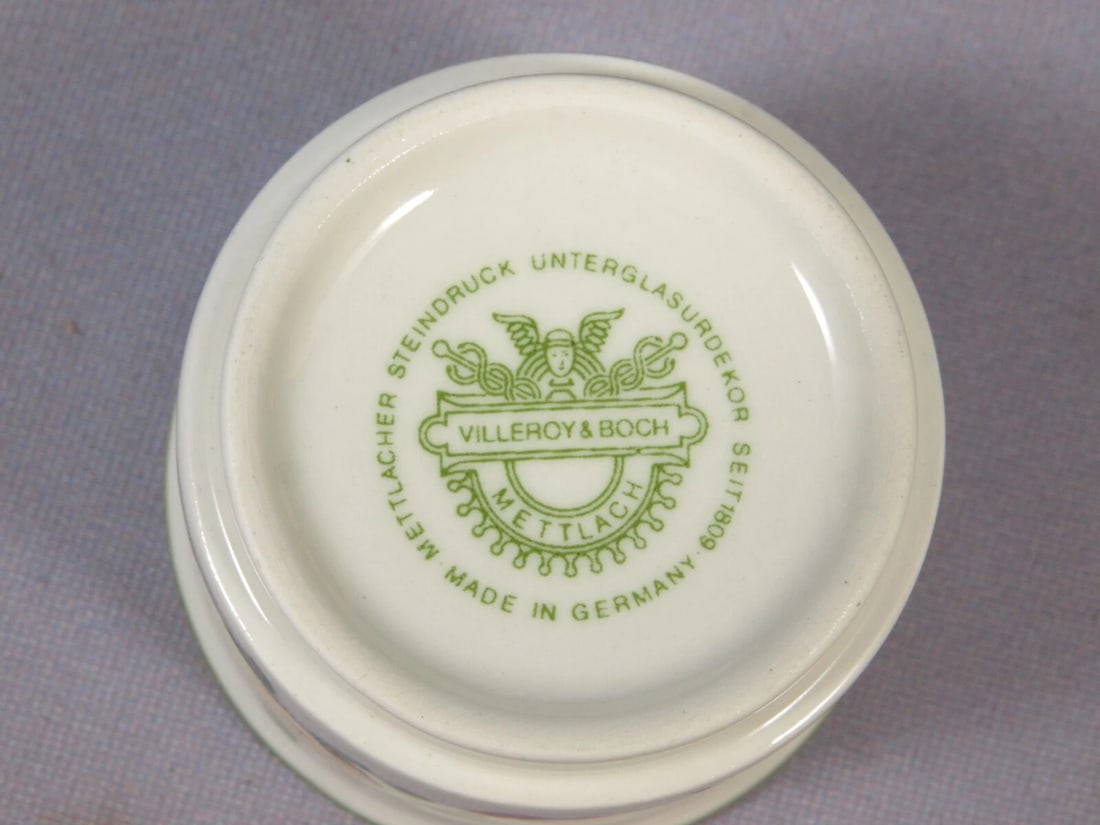Villeroy & Boch Summer Day 2 TWO Egg Cup Holder set DISH Germany Vintage - 4