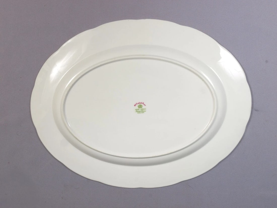Royal Albert OLD ENGLISH ROSE Oval Mear Serving Platter England - 3