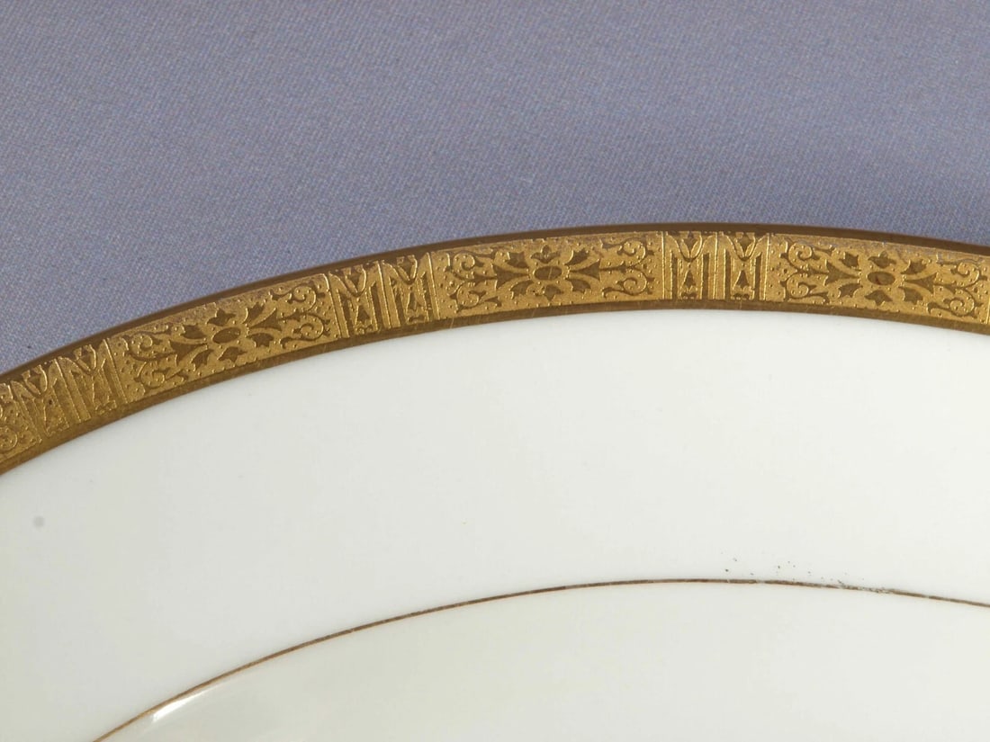 Raynaud T&V Tressemanes Vogt LIMOGES Encrusted Platter New York France Vtg - 2