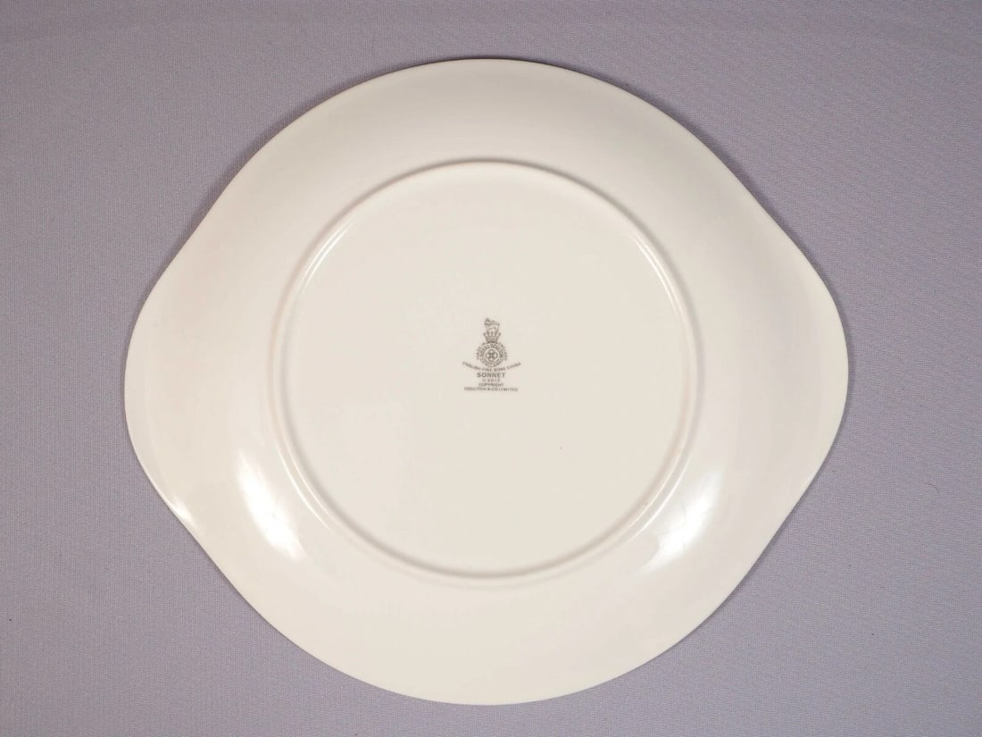 ROYAL DOULTON SONNET Cake Serving Plate Dish Tray England H5012 Vintage - 3