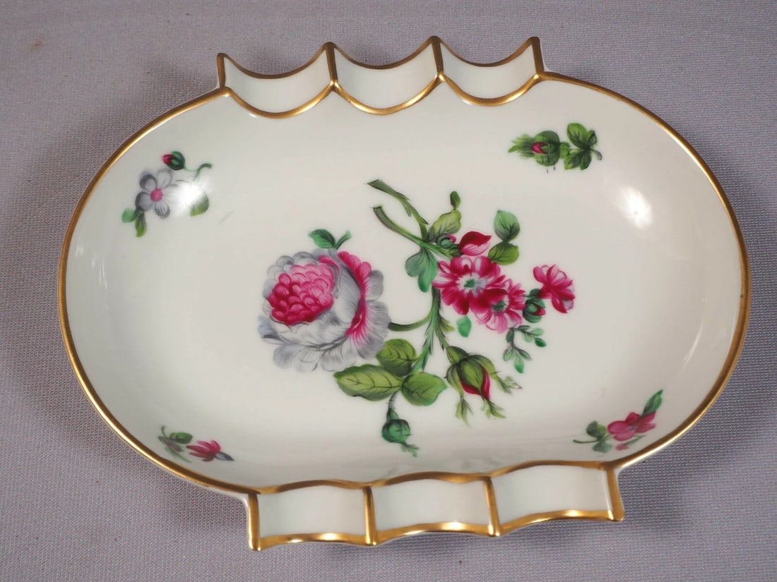 Herend Bouquet De Rose Bonbon Nuts Dish Trinket Dishes Porcelain 7793/GRB - 2