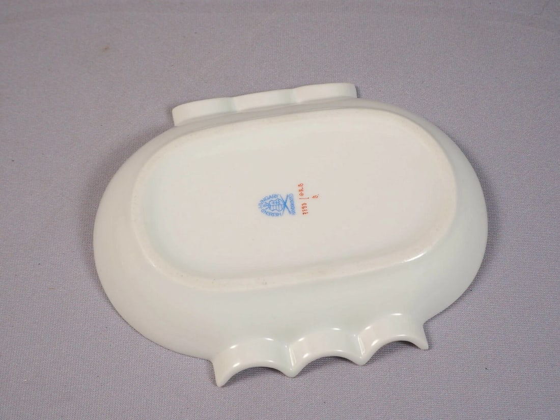 Herend Bouquet De Rose Bonbon Nuts Dish Trinket Dishes Porcelain 7793/GRB - 3