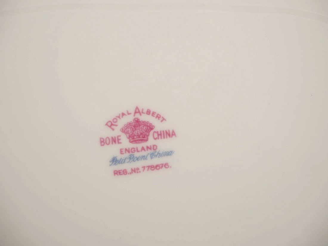 Royal Albert Bone China Petit Point Cake SANDWICH Snack TRAY DISH Square - 5