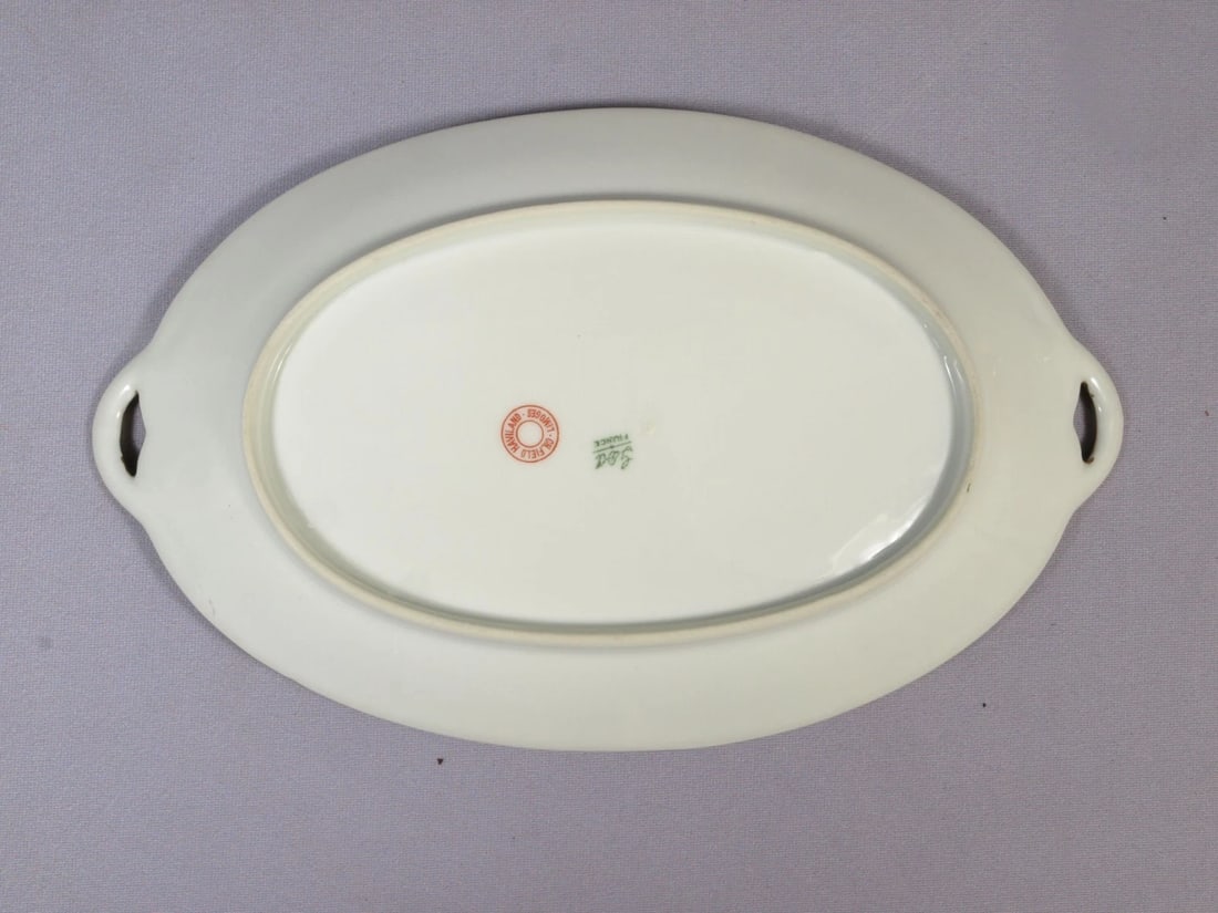 Limoges France CH Field Haviland GDA Small Oval Platter Rose Garland CHF404 - 3