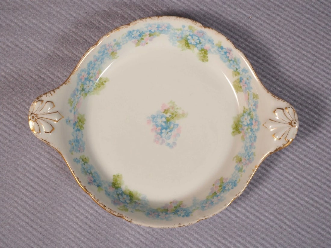 Limoges France Blue CHField Haviland GDA Handled Nut Snack Tray Dish CHF189 (1 of 4)