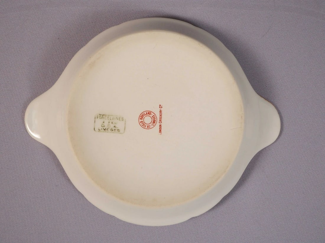Limoges France Blue CHField Haviland GDA Handled Nut Snack Tray Dish CHF189 - 3