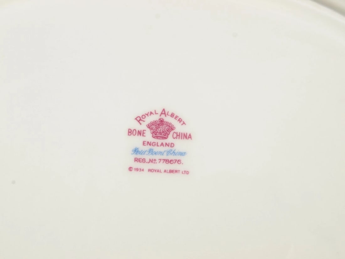 Royal Albert Bone China Petit Point Oval Dessert Cake Snack Tray Dish England - 4