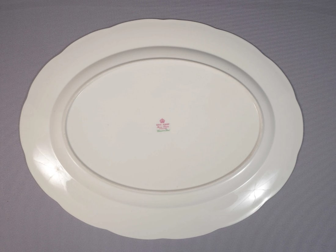 Royal Albert Blossom Time England Meat Turkey Platter Oval - 3