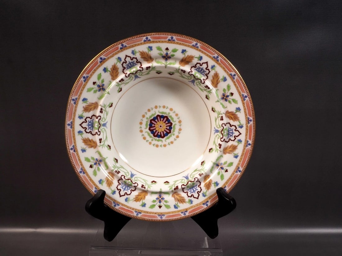 Minton H2443 Muffin Butter Cheese Dish Underplate RARE SHAPE Antique - 2