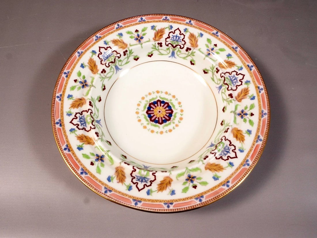 Minton H2443 Muffin Butter Cheese Dish Underplate RARE SHAPE Antique - 4