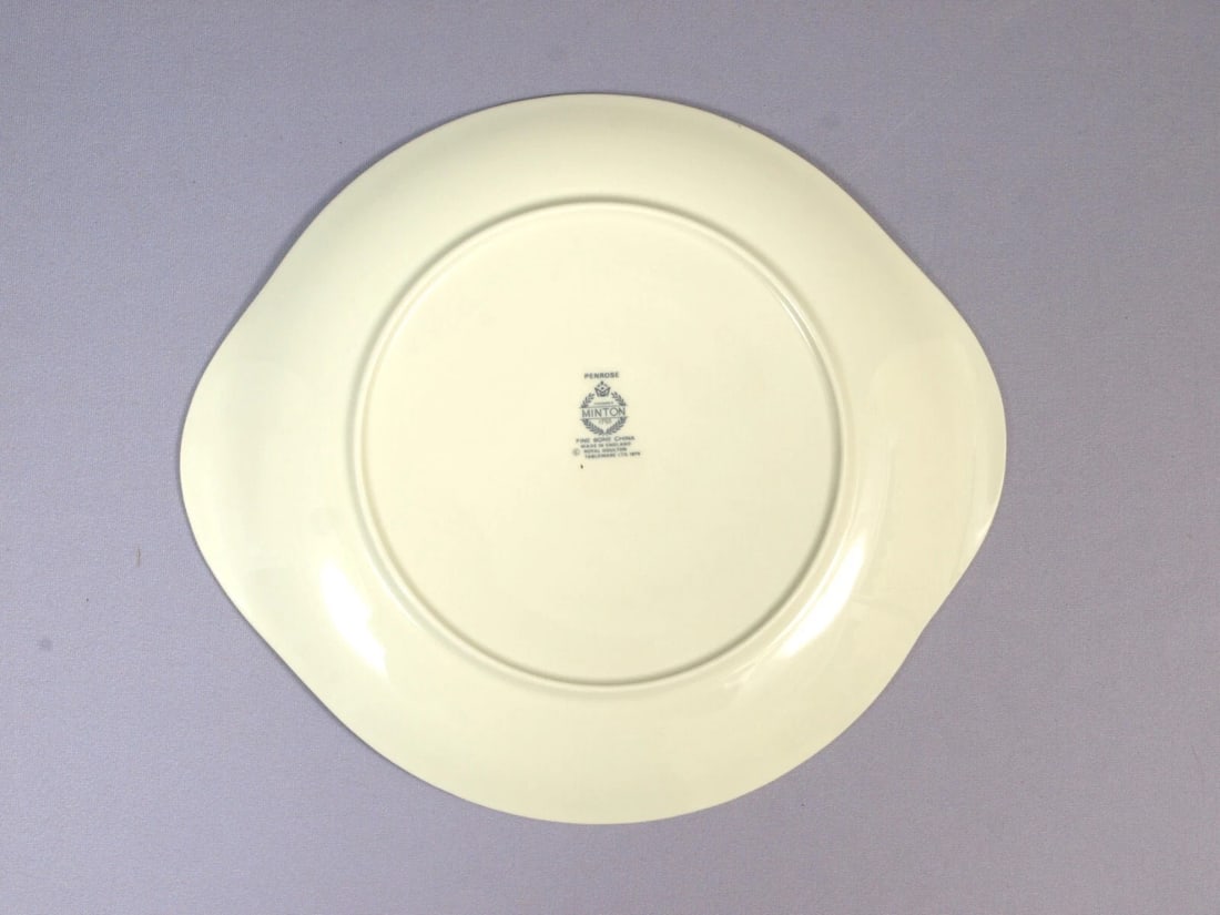 MINTON PENROSE Cake Serving Plate Dish Tray Platter England Bone China Vintage - 3