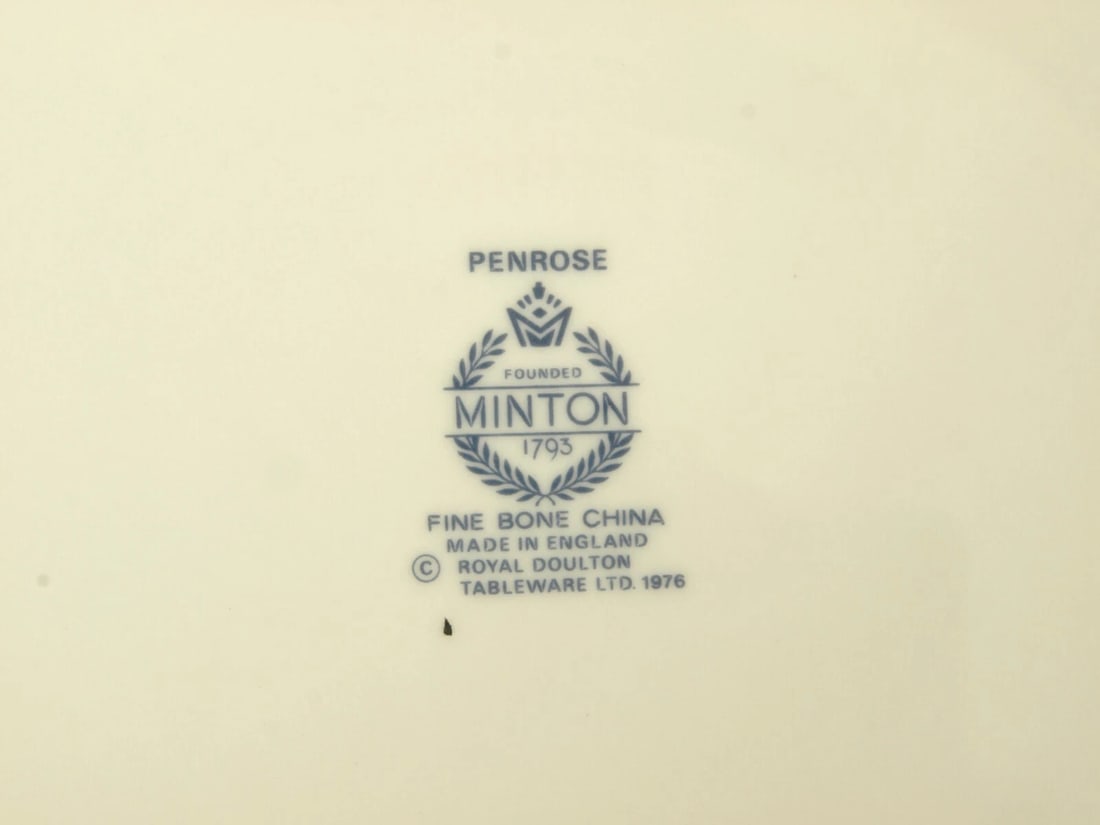 MINTON PENROSE Cake Serving Plate Dish Tray Platter England Bone China Vintage - 4