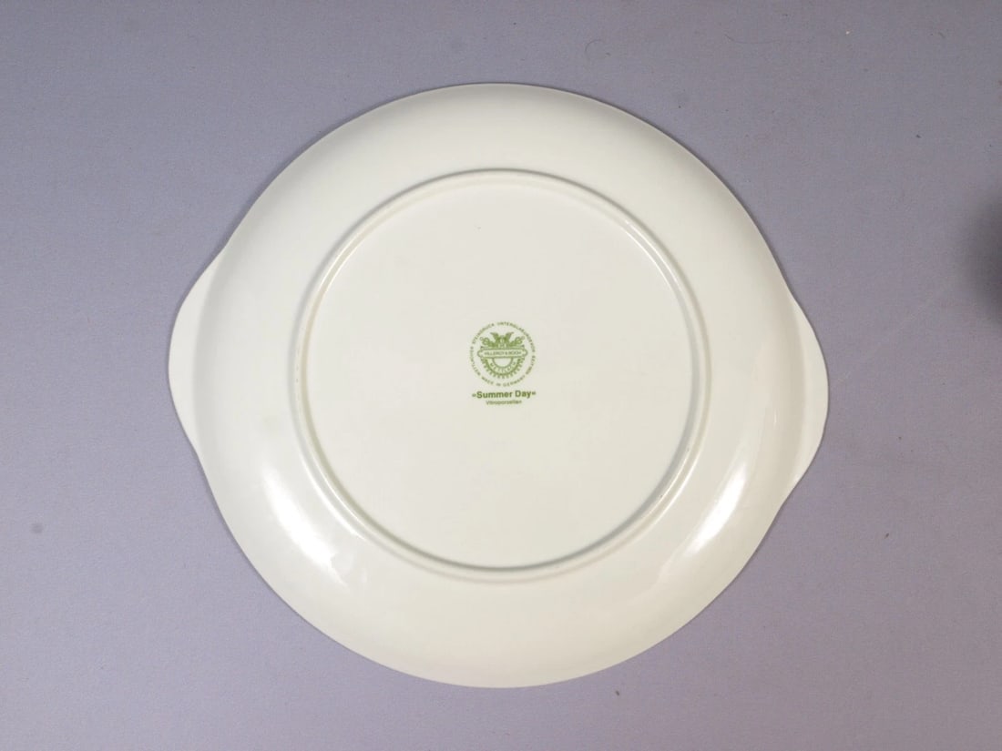 Villeroy & Boch Summer Day Cake Snack Dessert Tray Dish Germany Vintage - 3