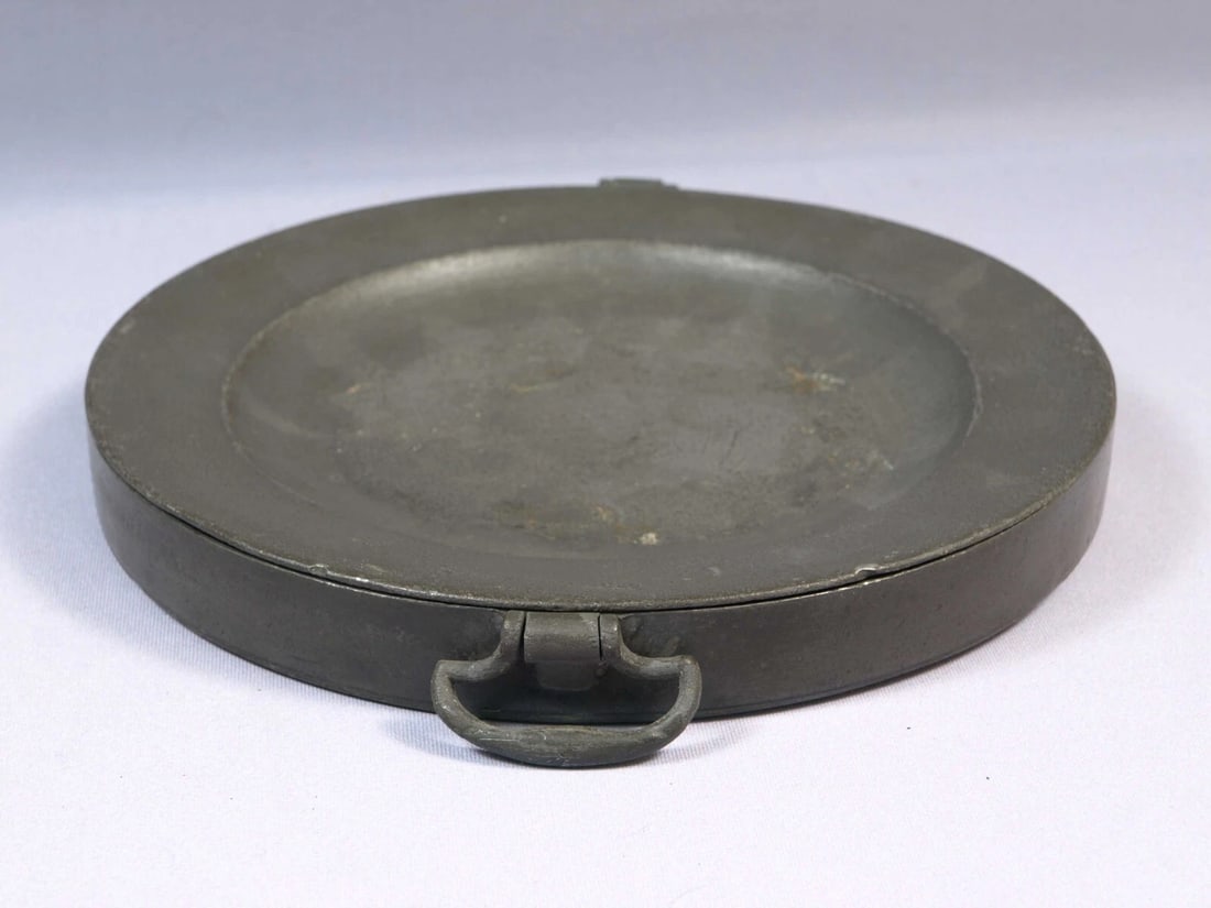 Antique c1790 Georgian Pewter Warming Dish by Richard Yates London - 3