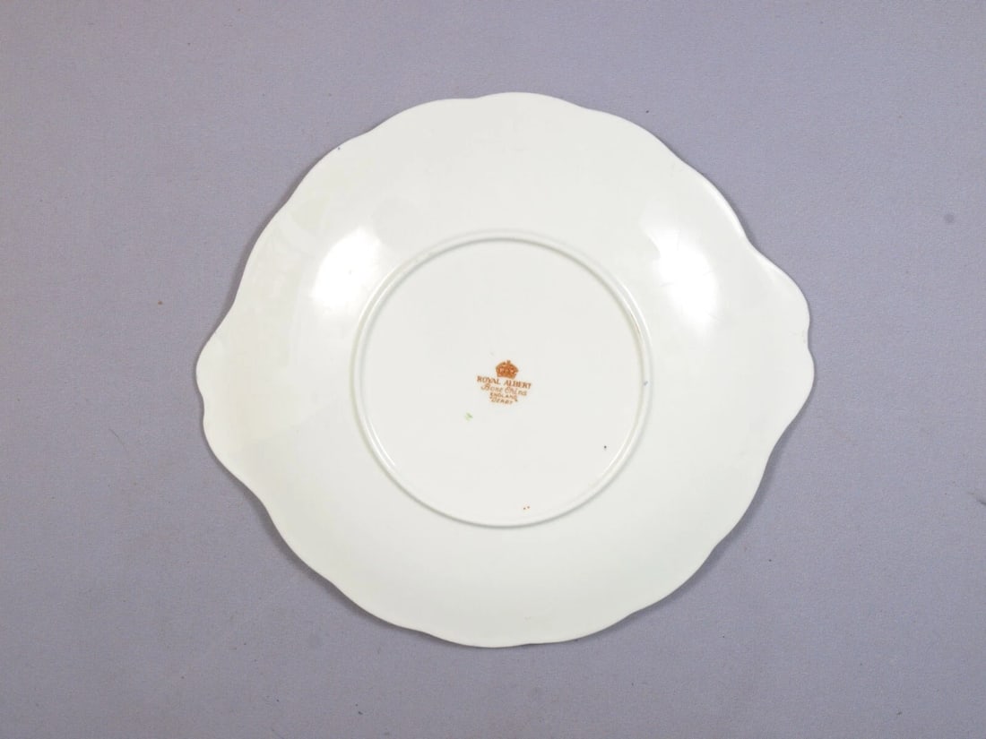 Royal Albert DERBY Heirloom IMARI Cake Snack Tray Platter COBALT Blue England - 3