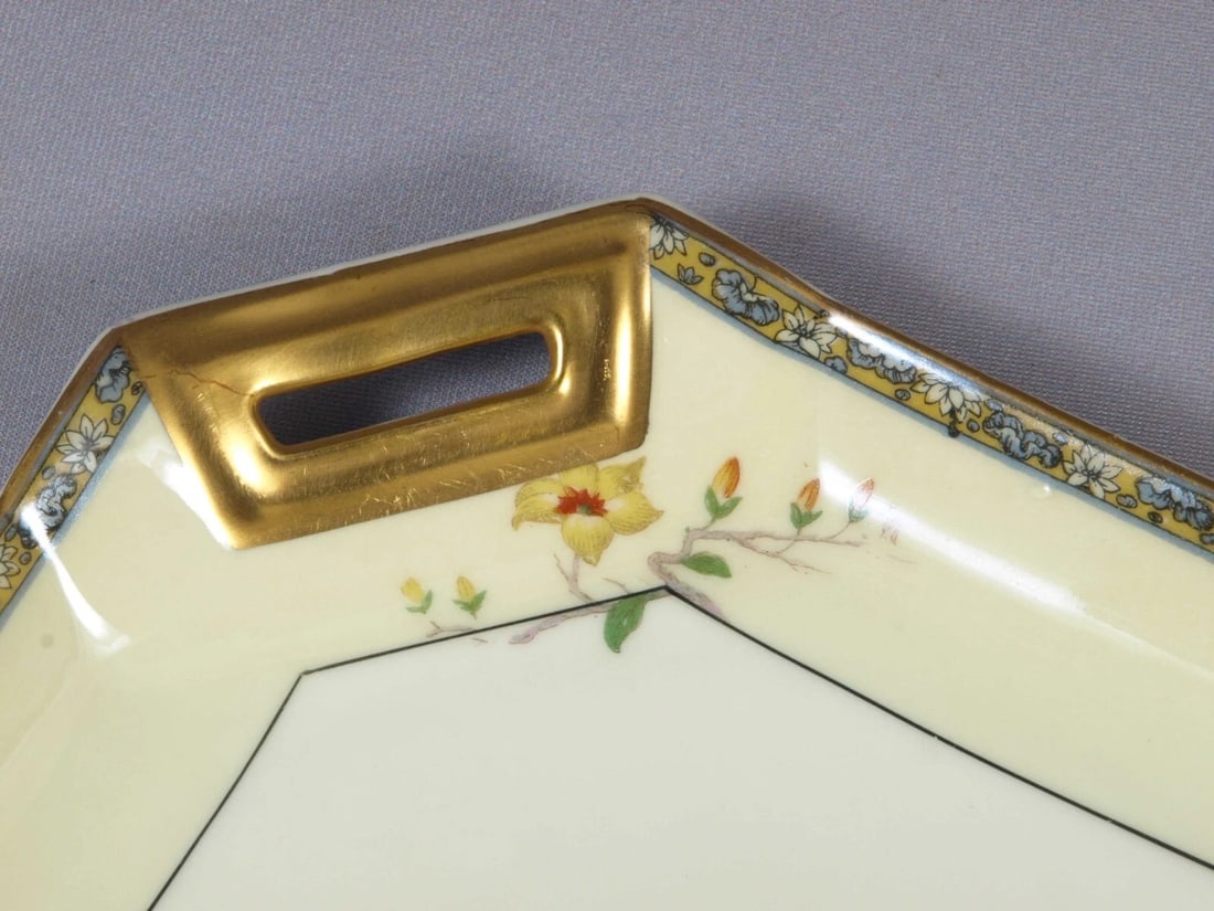 Limoges France 1921 Montreux HAVILAND Cake Tray Platter Dish Octagonal 9 3/4" - 2