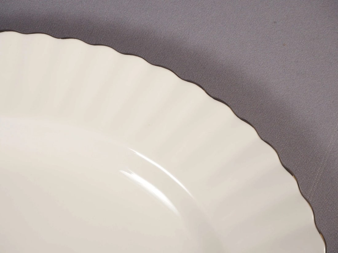 Royal Albert CHANTILLY OVAL Turkey Meat Serving Platter Silver Platinum 15" - 2