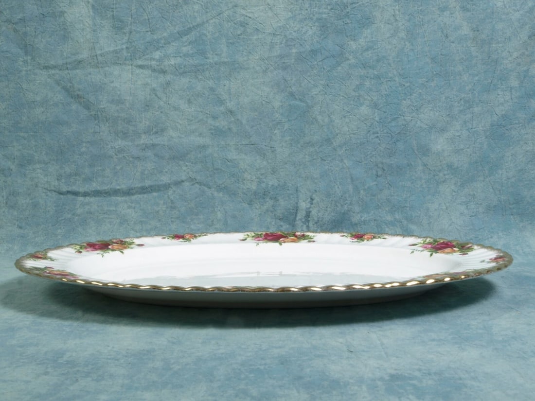 Royal Albert Old Country Roses England Vintage Meat Turkey Platter - 2