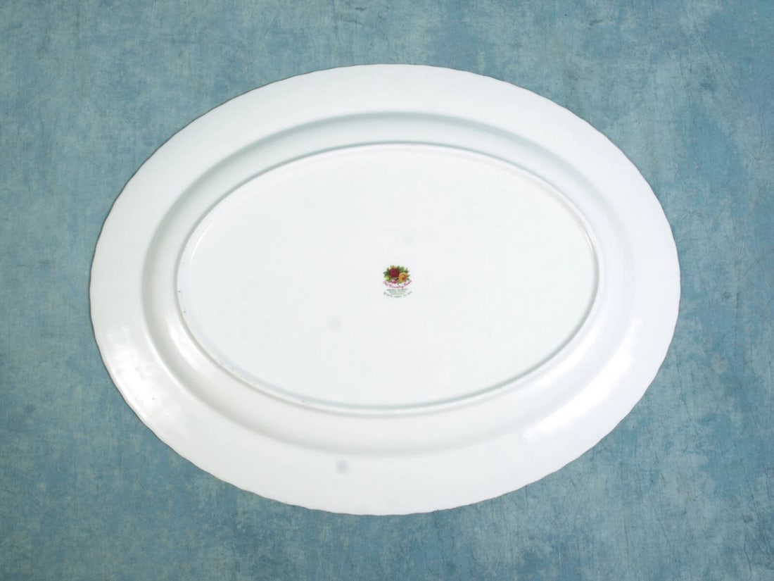 Royal Albert Old Country Roses England Vintage Meat Turkey Platter - 4