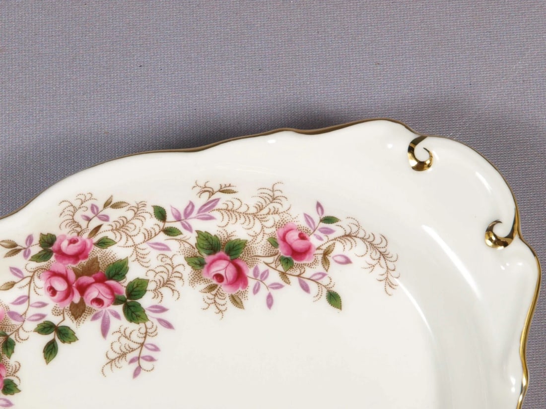Royal Albert Lavender Rose Bone China Oval Regal Snack TRAY Platter Dish - 2