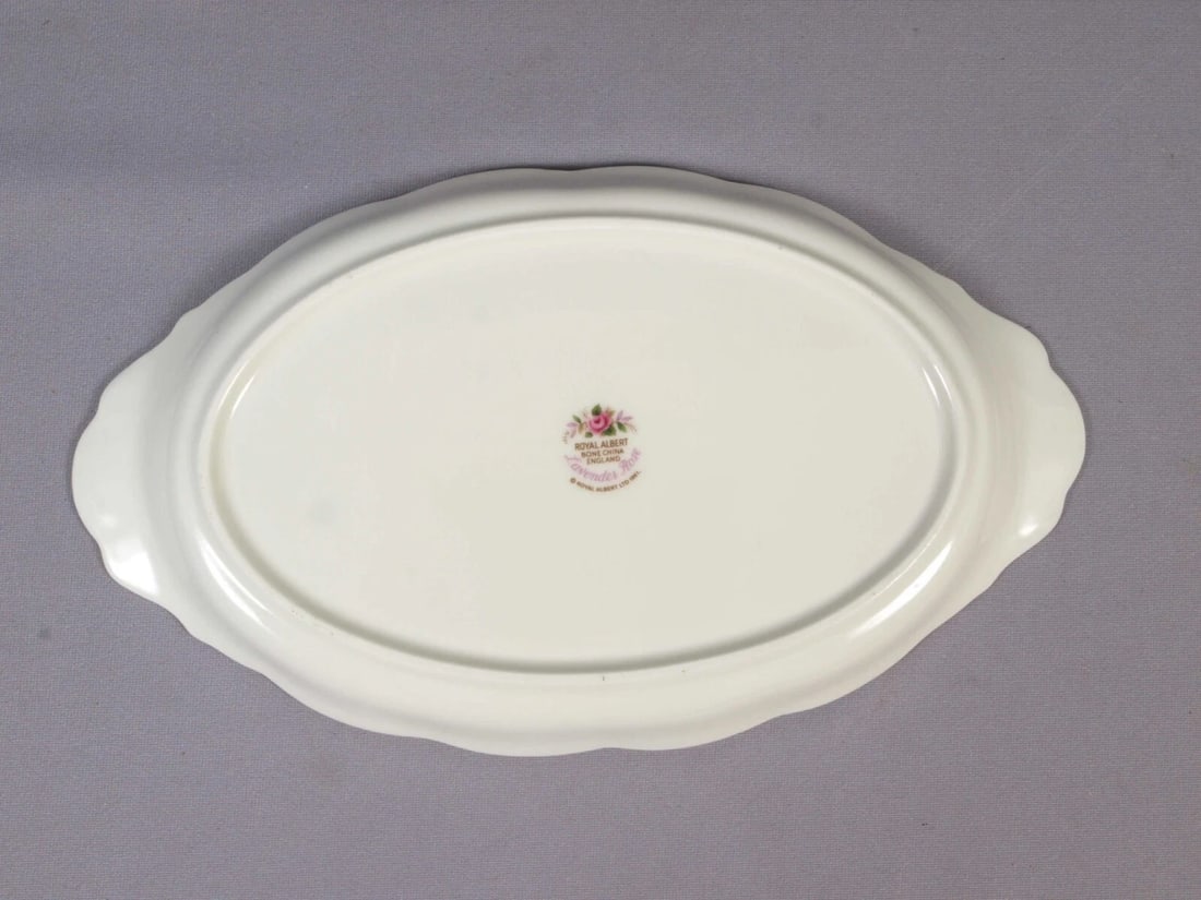 Royal Albert Lavender Rose Bone China Oval Regal Snack TRAY Platter Dish - 3