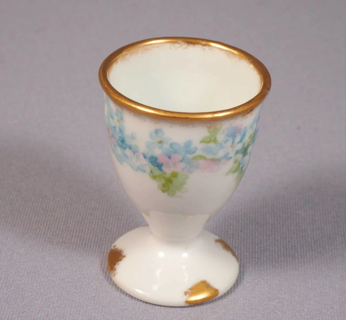 Limoges France Blue CHField Haviland GDA EGG CUP CHF189 (1 of 4)