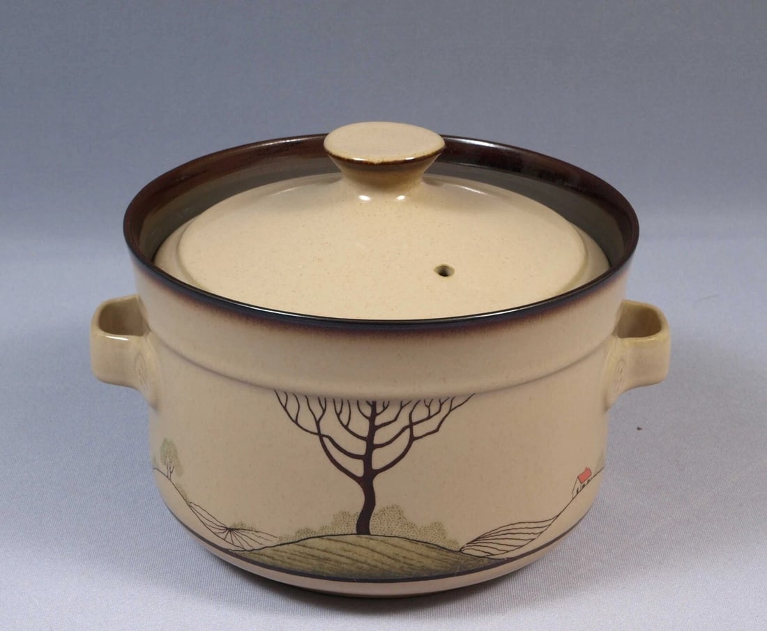 Vintage Denby Savoy LARGE Stoneware Casserole Dish Lid Baking Oven Safe England (1 of 4)