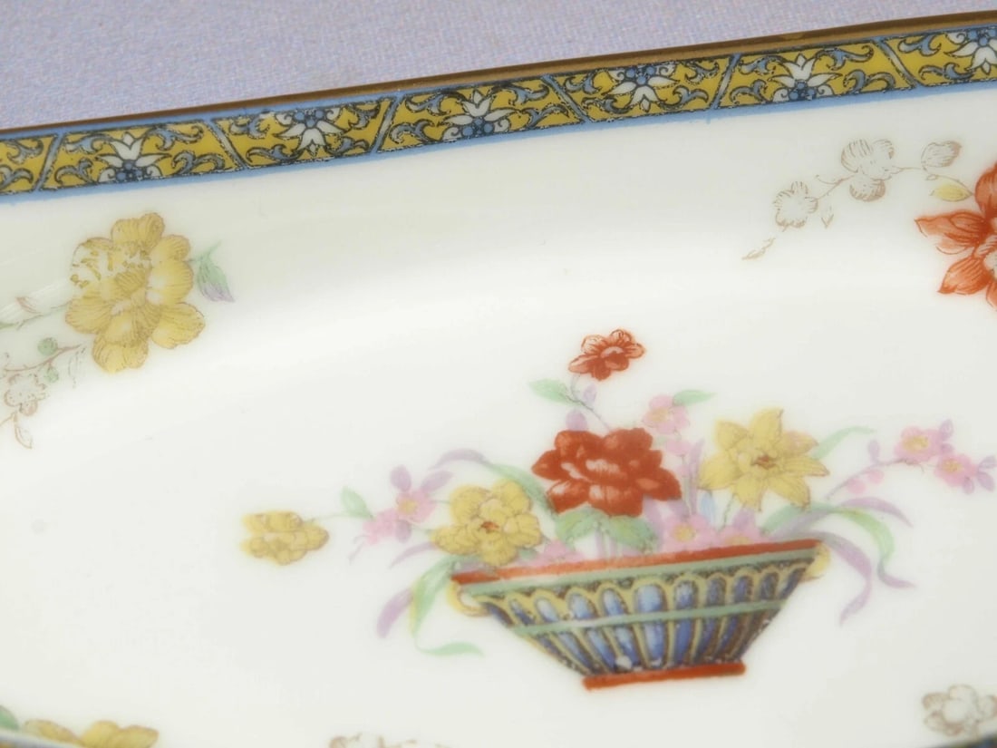Limoges France GANGA HAVILAND Long Snack Serving Tray Platter Dish Small - 3