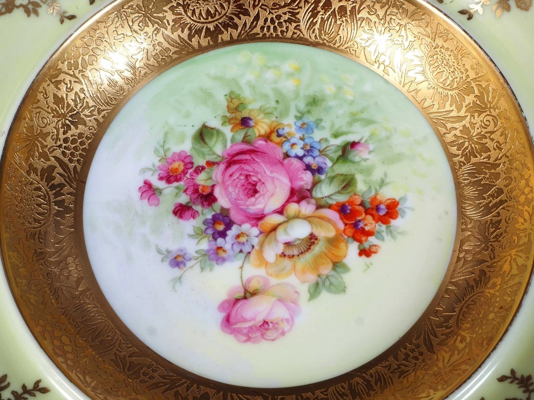 Krautheim Selb Bavaria Encrusted Butter Cheese Dish Domed Lid RARE SHAPE - 5