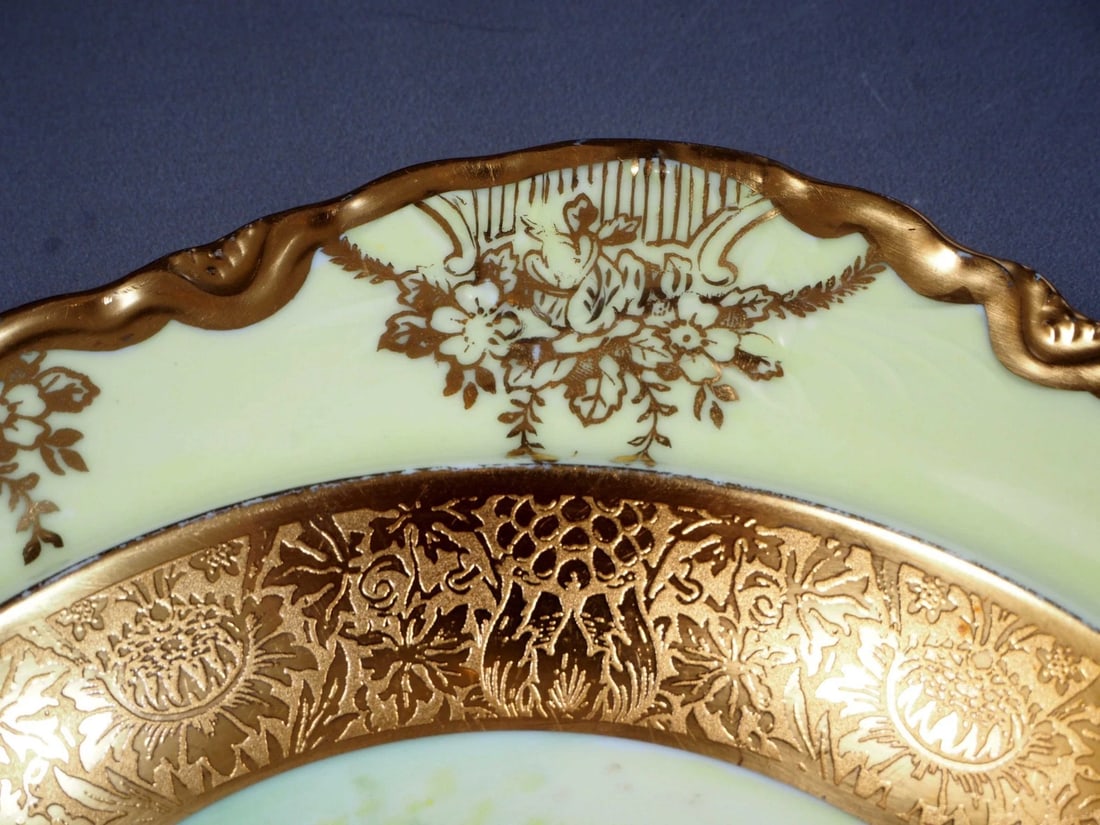 Krautheim Selb Bavaria Encrusted Butter Cheese Dish Domed Lid RARE SHAPE - 6