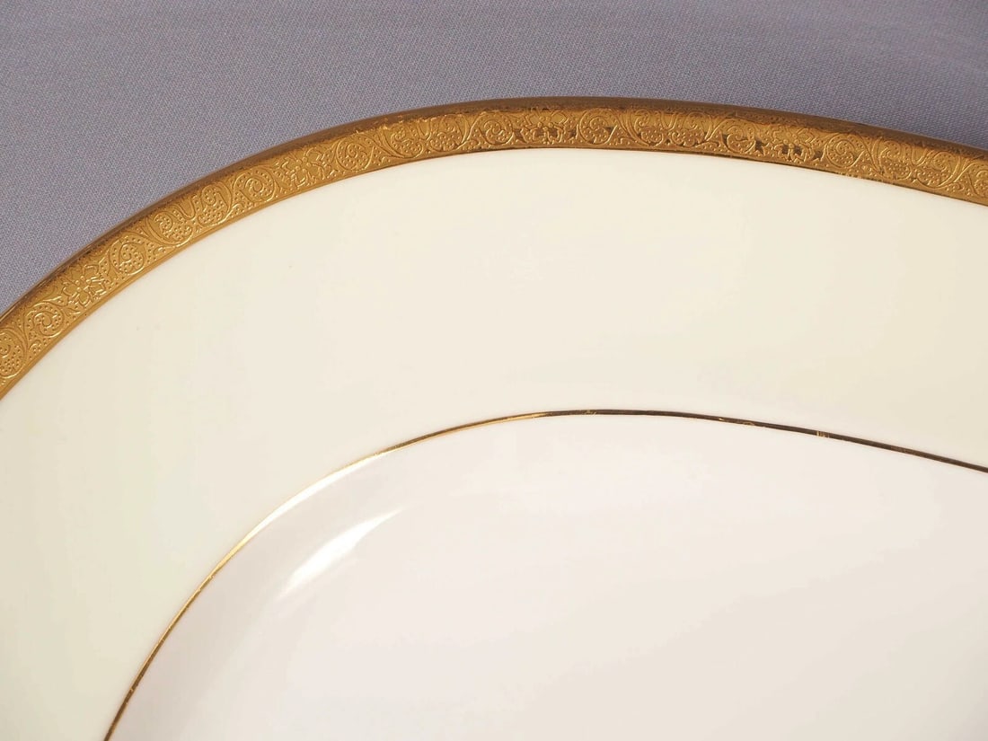 Minton WESTMINSTER Vintage England Encrusted Oval Serving Platter - 2