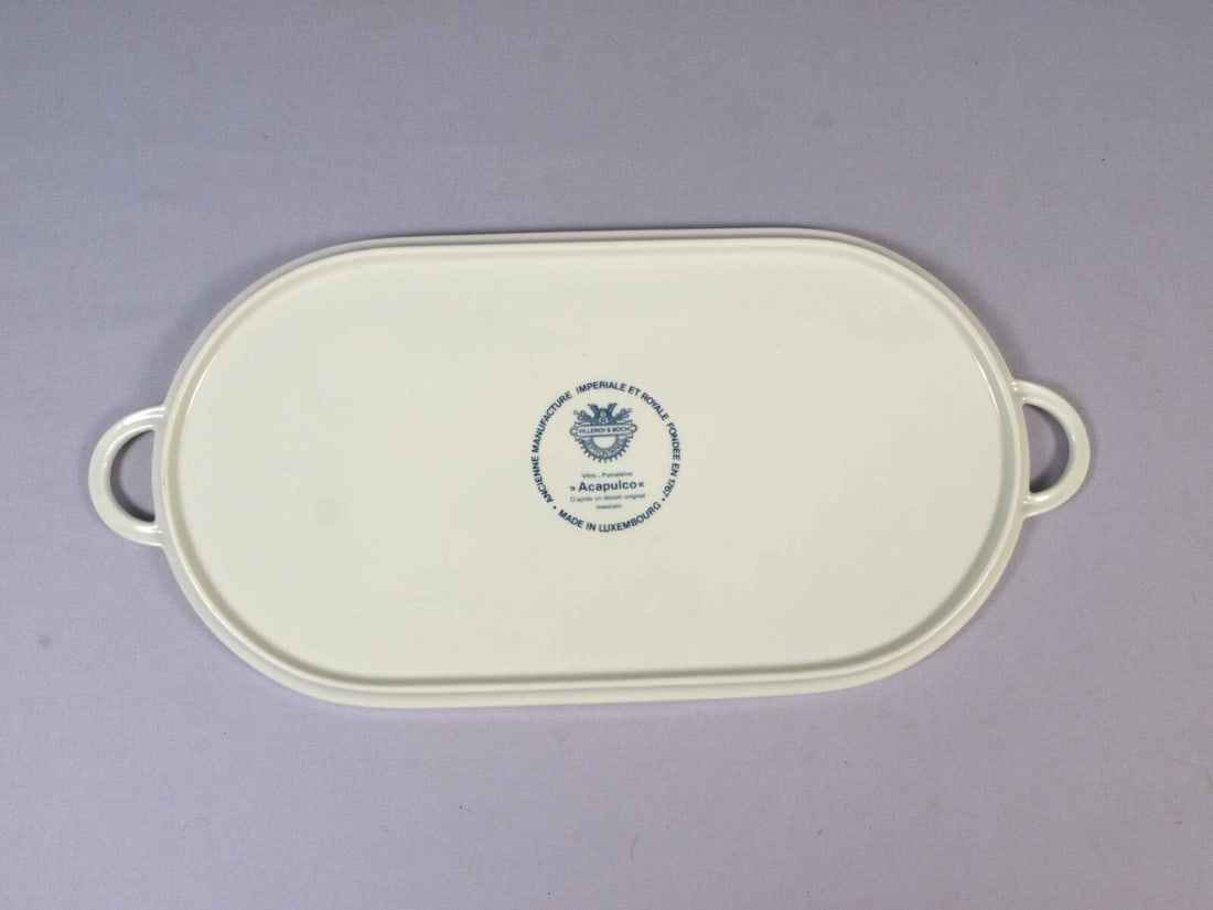 Villeroy & Boch Acapulco Handled Meat Platter LUXEMBOURG Vintage 16 1/4" - 3