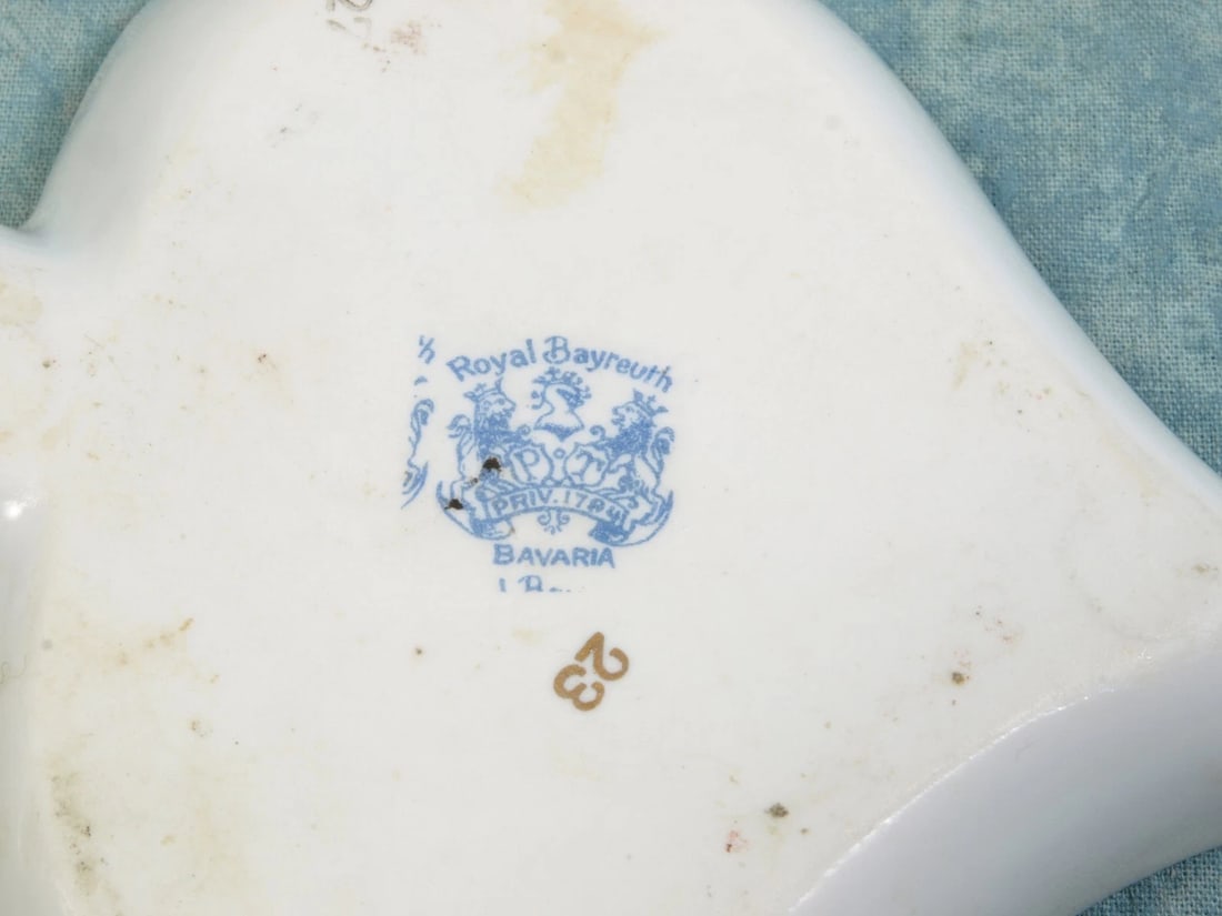 Royal Bayreuth Antique Bonbon Nuts Dish Trinket Austria Bavaria man turkey - 5