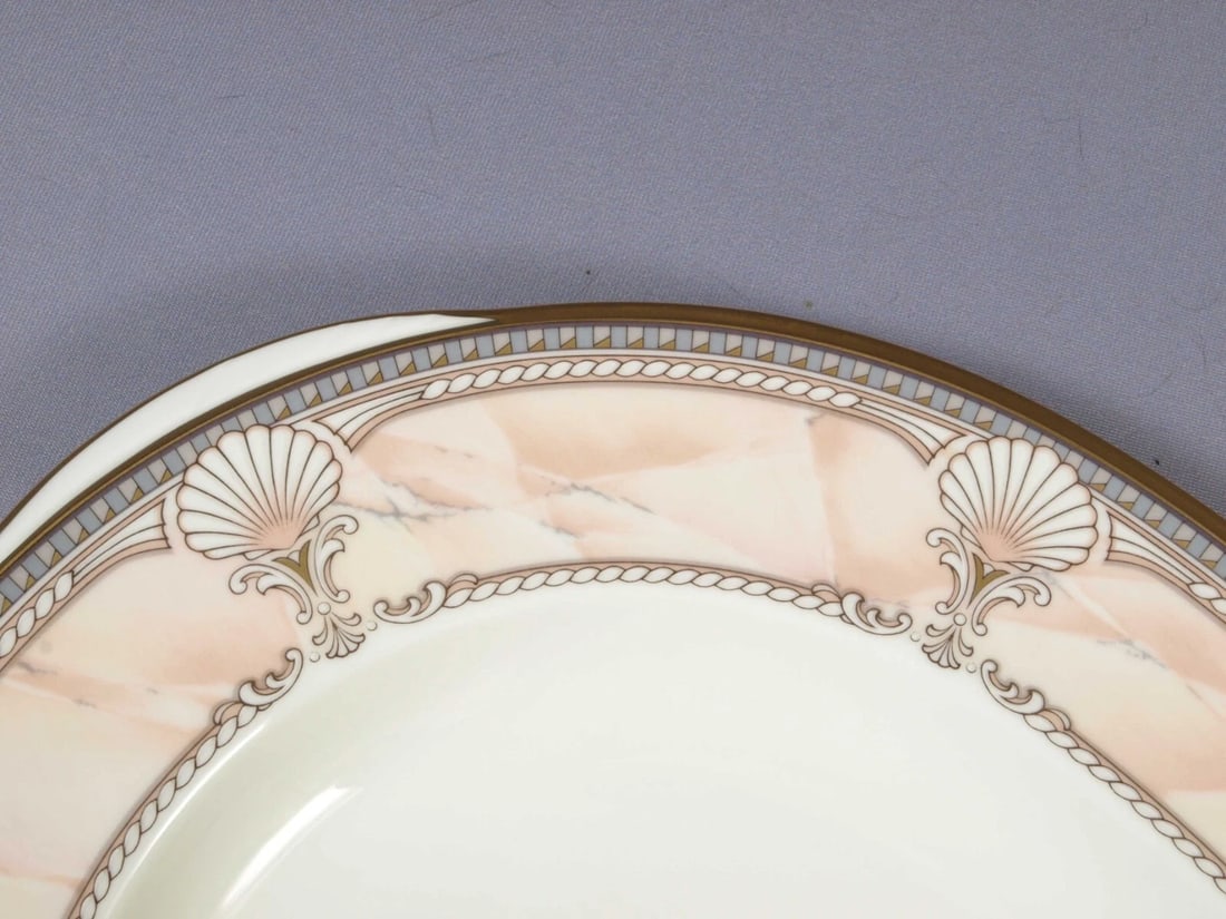 VINTAGE NORITAKE Pacific Majesty Oval TURKEY Platter 9771 Pink Shells - 2