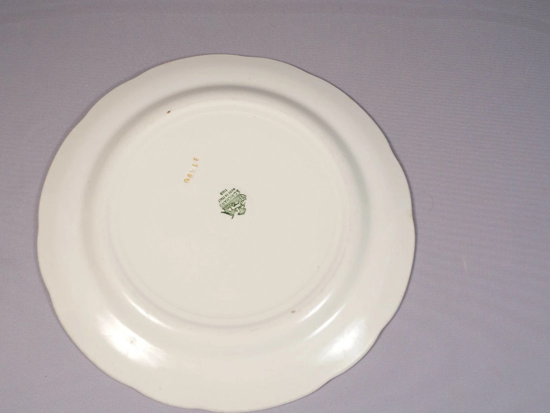 S.C. Richard Ginori ANTIQUE Roses Italy Cake Plate Chop Platter - 3