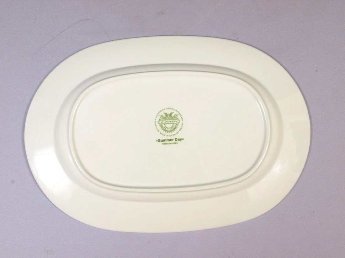 Villeroy & Boch Summer Day Oval Serving Platter Germany Vintage - 3