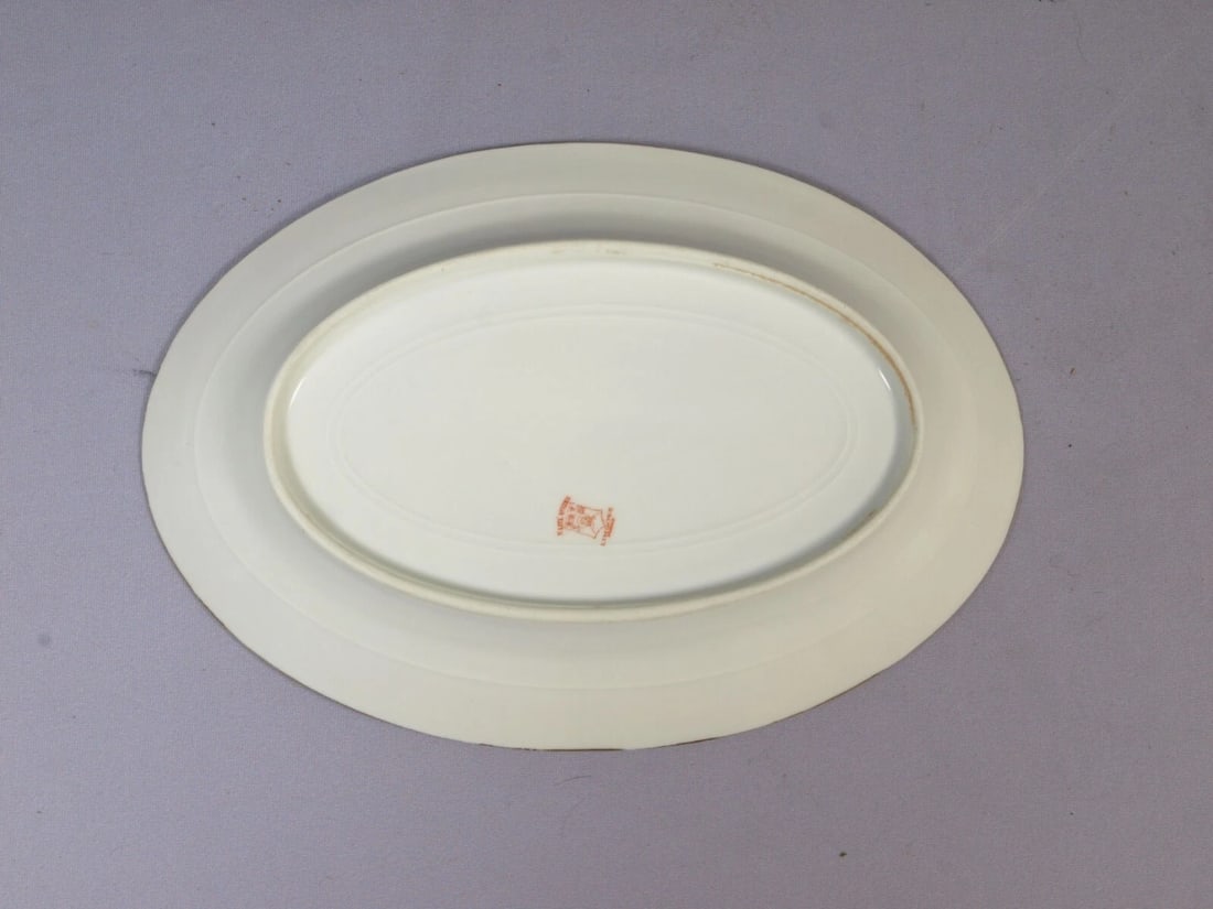 Limoges Elite Works Bawo & Dotter BWD25 Laurel Leaf Small Oval Platter France - 3