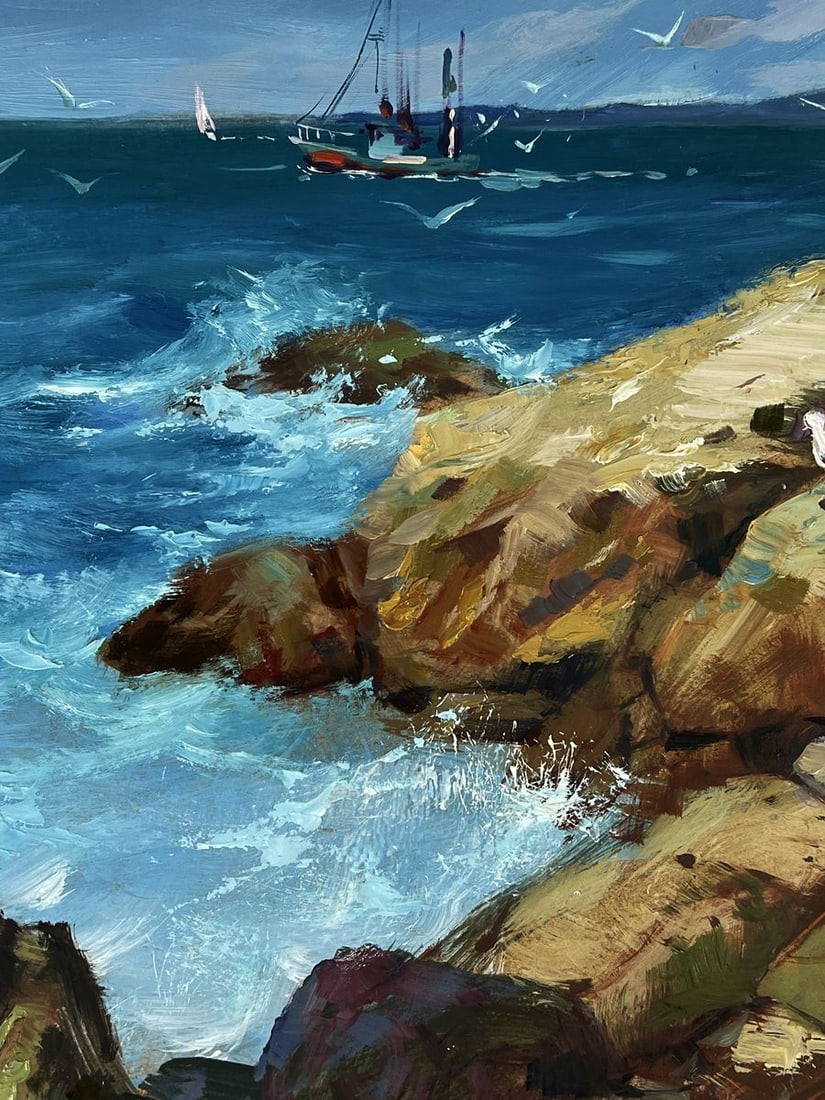 Oil painting The Boat Crosses the Sea Yuriy Suprunchuk - 6