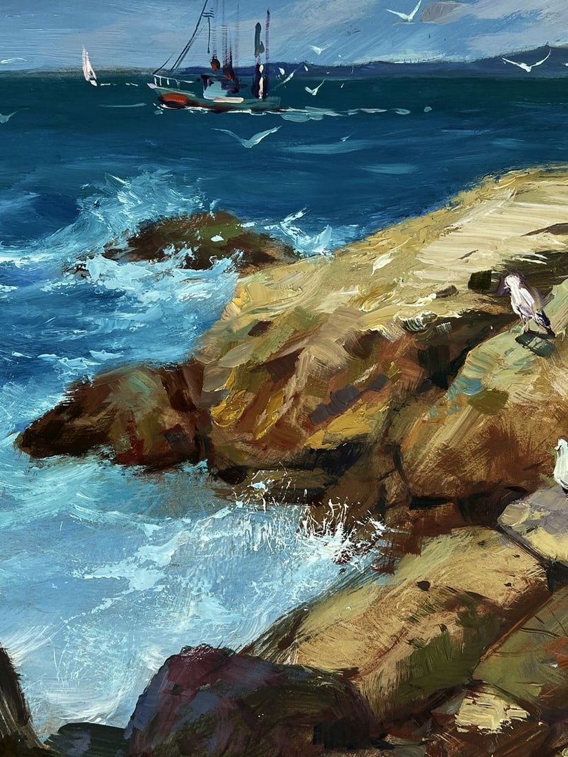 Oil painting The Boat Crosses the Sea Yuriy Suprunchuk - 7