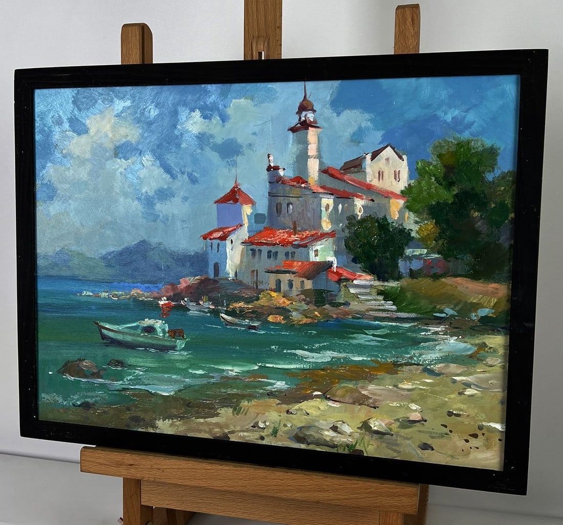 Oil painting Sunny Afternoon on the Coast Yuriy Suprunchuk - 2