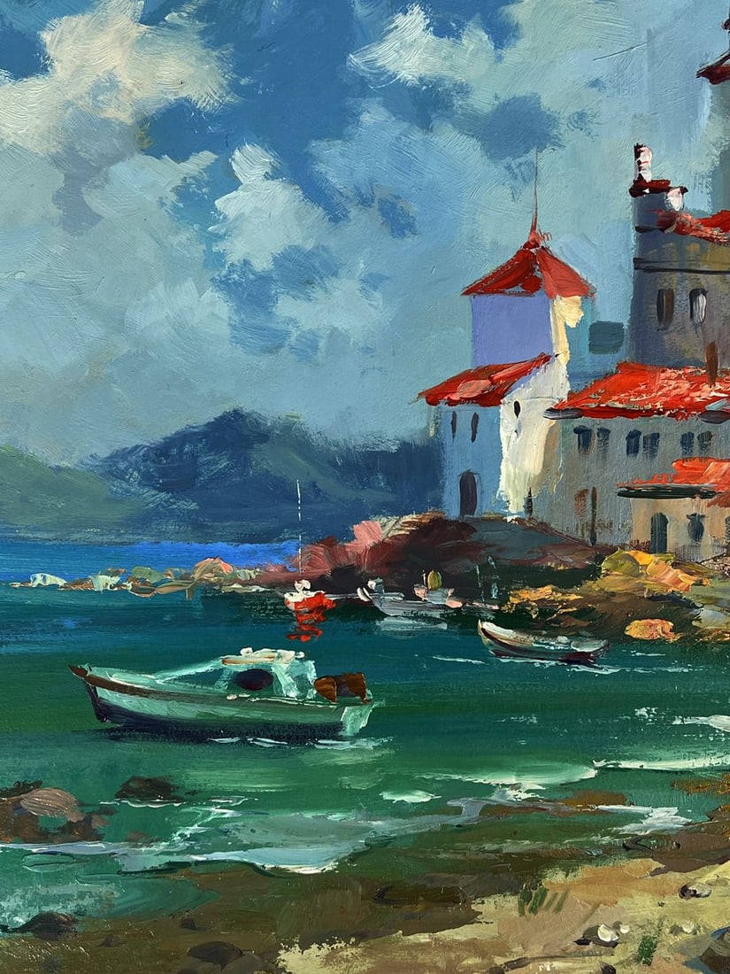 Oil painting Sunny Afternoon on the Coast Yuriy Suprunchuk - 5