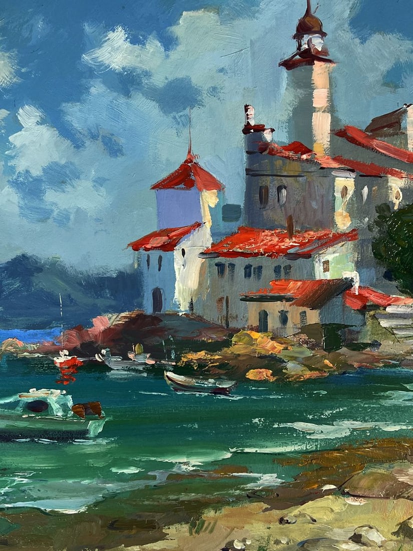 Oil painting Sunny Afternoon on the Coast Yuriy Suprunchuk - 6