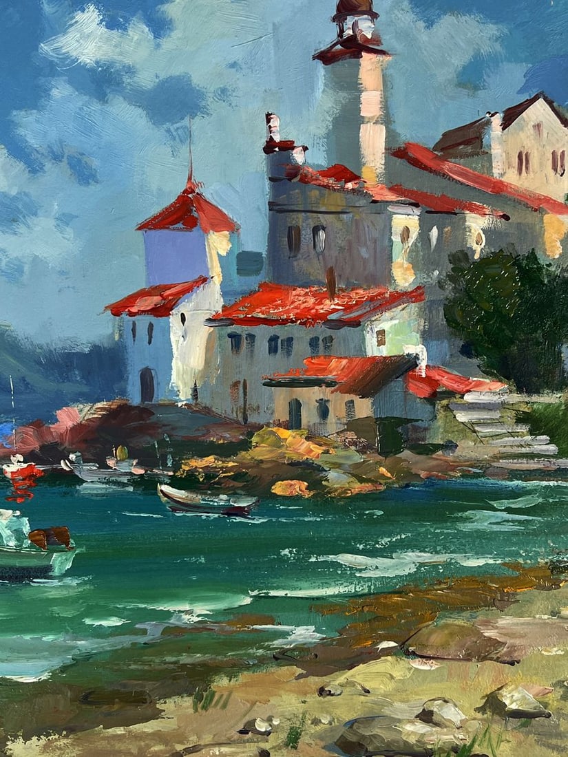 Oil painting Sunny Afternoon on the Coast Yuriy Suprunchuk - 8
