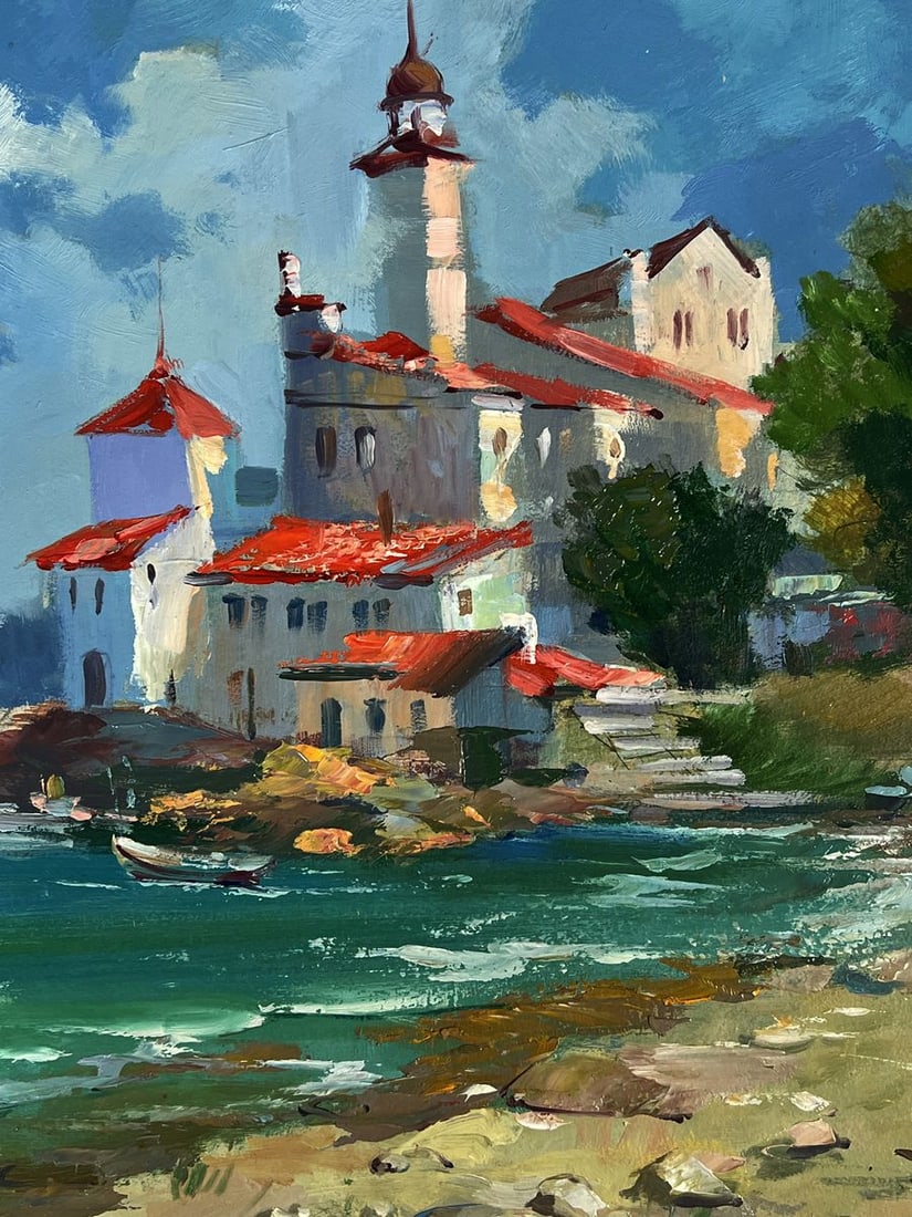 Oil painting Sunny Afternoon on the Coast Yuriy Suprunchuk - 9