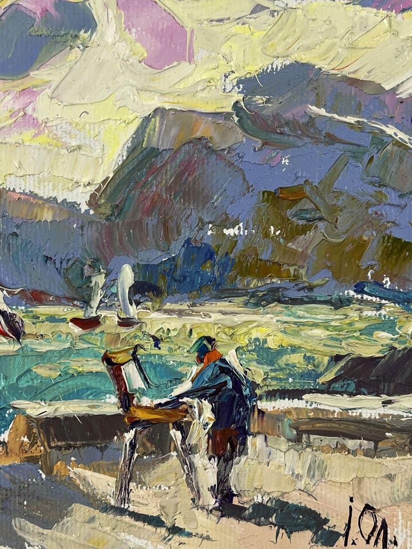 Oil painting Morning on the seaside promenade Oleksiy Ivanyuk - 10