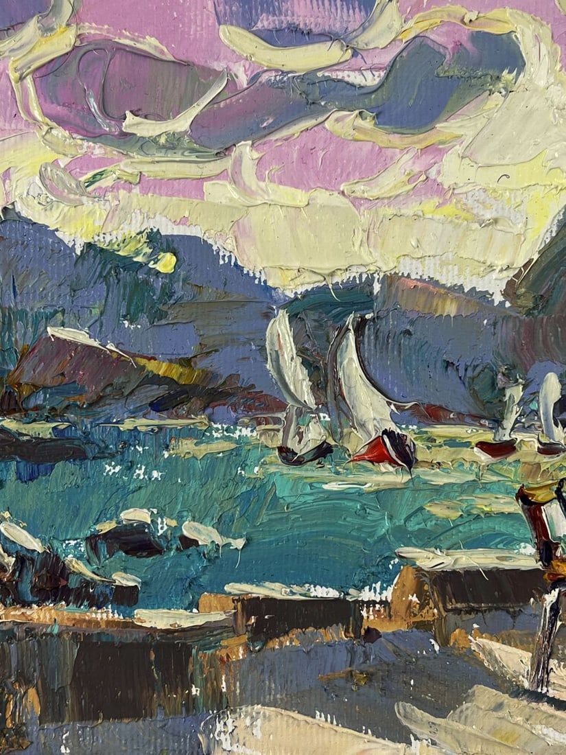 Oil painting Morning on the seaside promenade Oleksiy Ivanyuk - 5