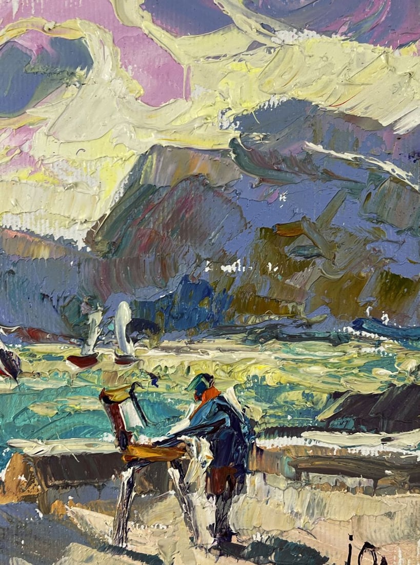 Oil painting Morning on the seaside promenade Oleksiy Ivanyuk - 9